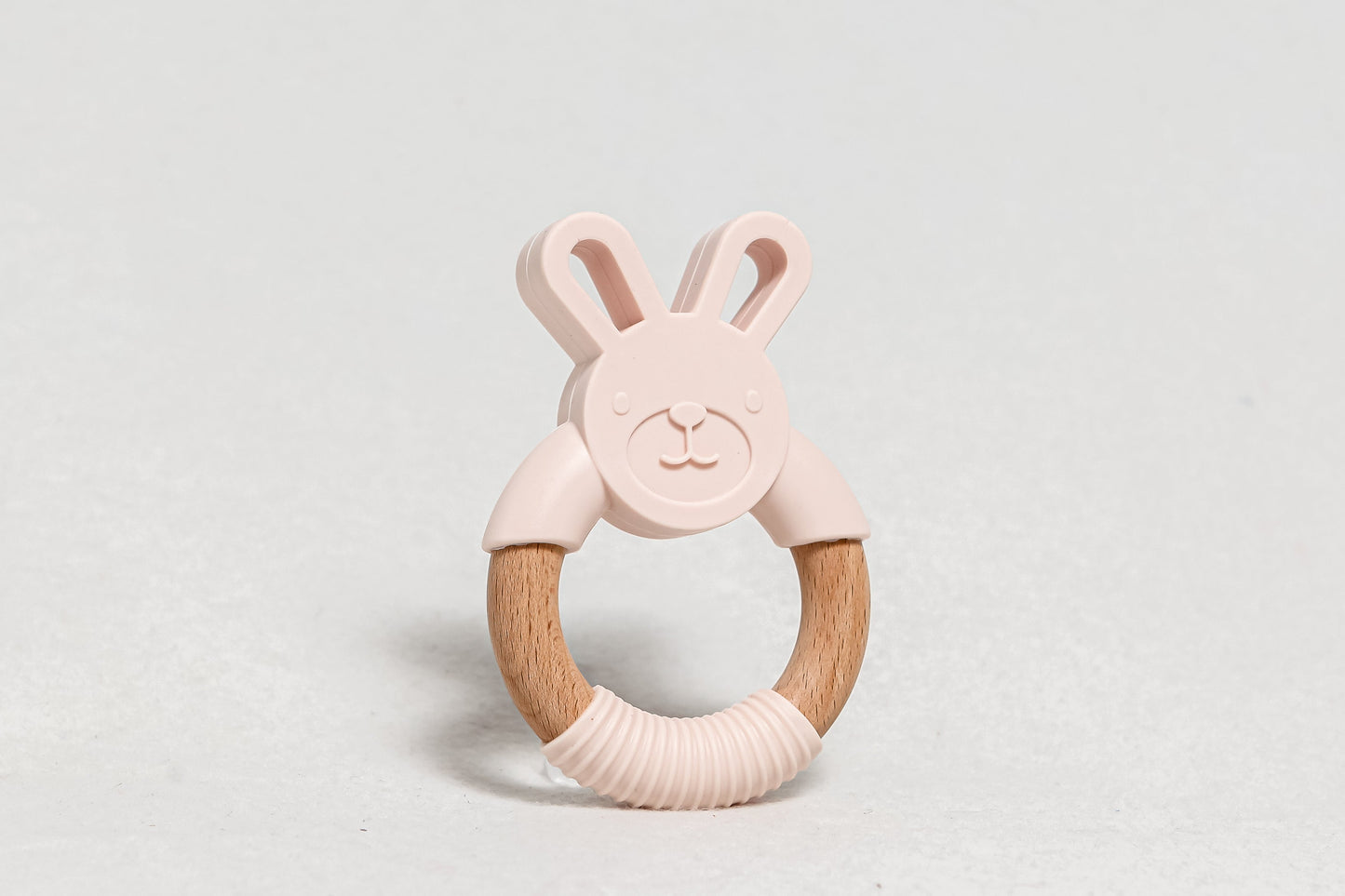 Bamboo Bunny Teether Toy - Dark Grey