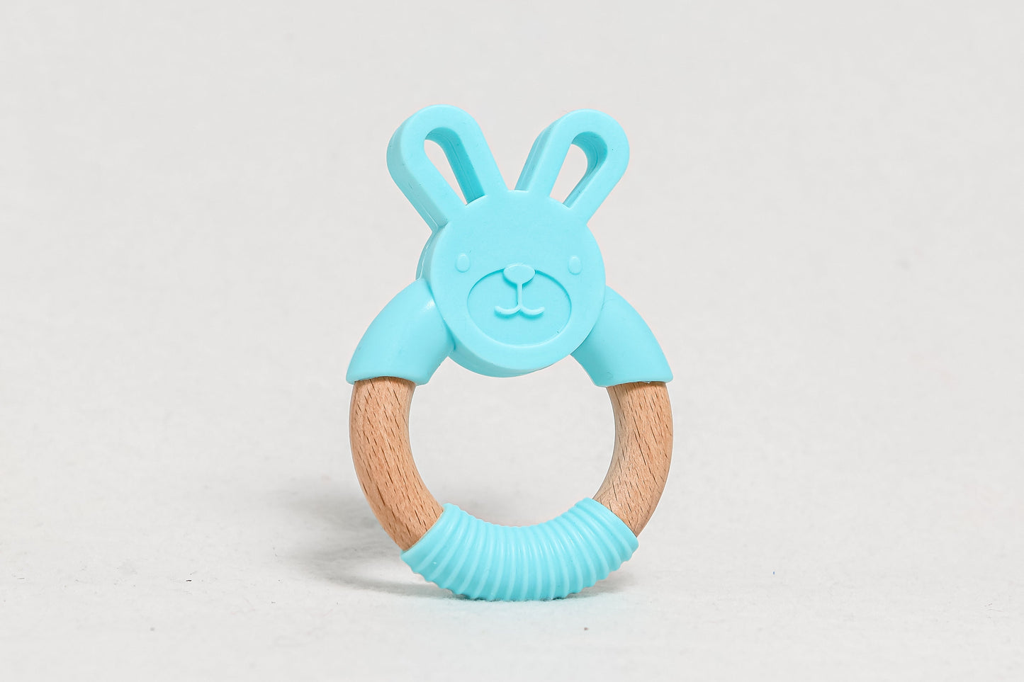 Bamboo Bunny Teether Toy - Dark Grey