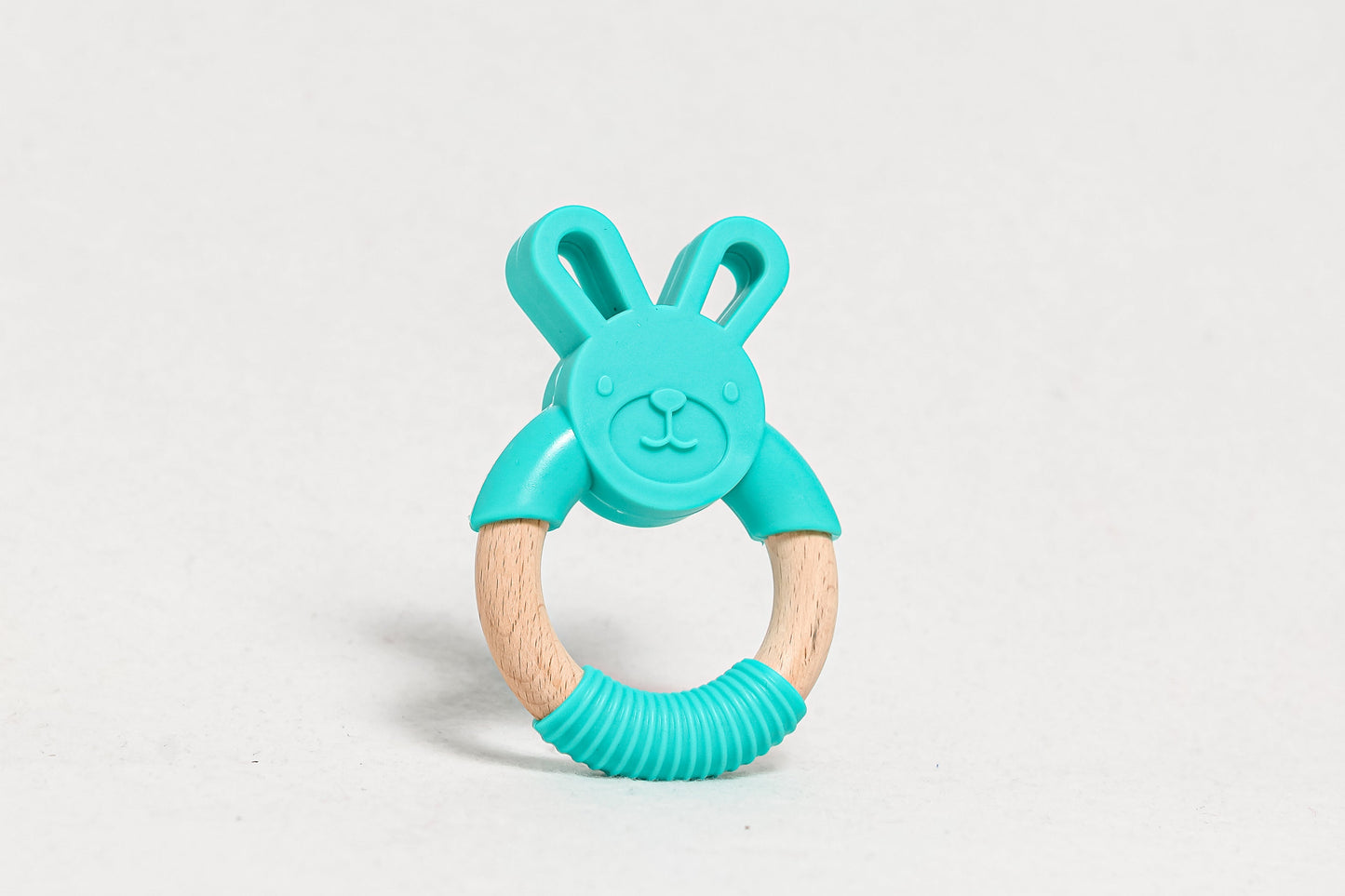 Bamboo Bunny Teether Toy - Dark Grey