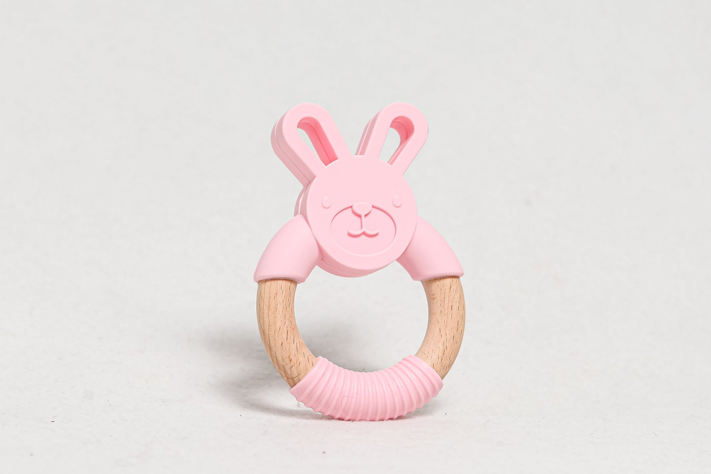 Bamboo Bunny Teether Toy - Dark Grey